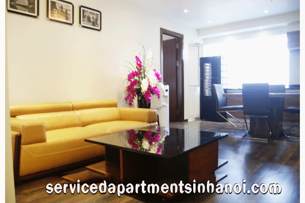 Cho thuê căn hộ dịch vụ hai phòng ngủ ở Hai Bà Trưng, gần Vincom Tower