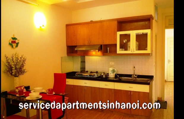 Cho thuê căn hộ dịch vụ đẹp gồm 1 phòng ngủ tại Kim Mã giá từ 300 $ đến 450 $ / tháng