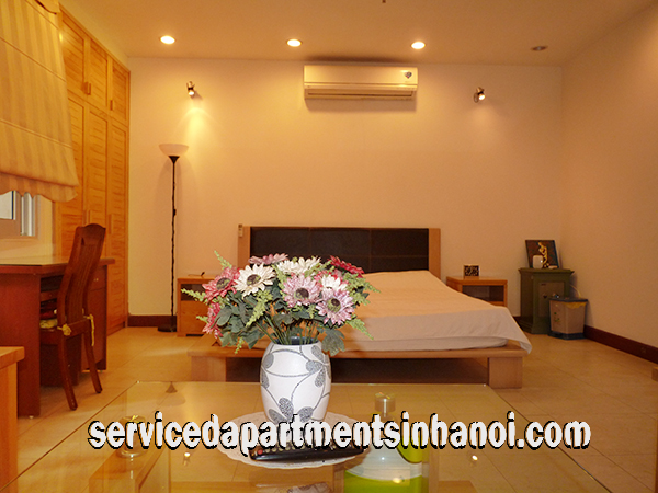 Căn hộ dịch vụ đẹp 1 phòng ngủ cho thuê tại Kim Mã, Ba Đình