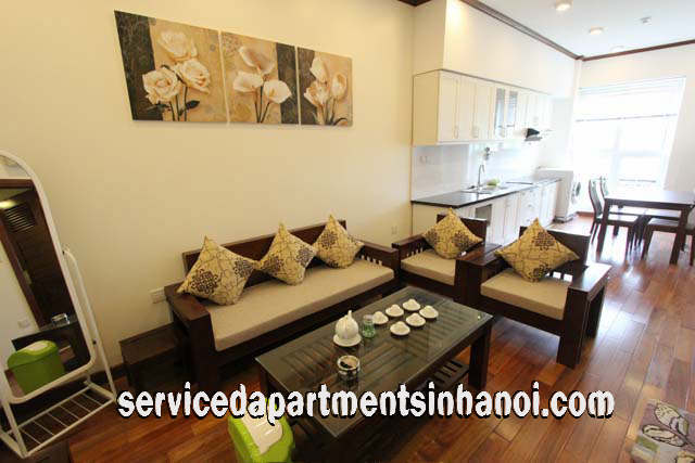 Cho thuê căn hộ dịch vụ 1 ngủ tại Trúc Bạch, Ba Đình, View hồ