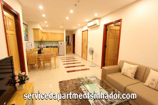 Cho thuê căn hộ dịch vụ 2 phòng ngủ trên phố Kim Mã quận Ba Đình