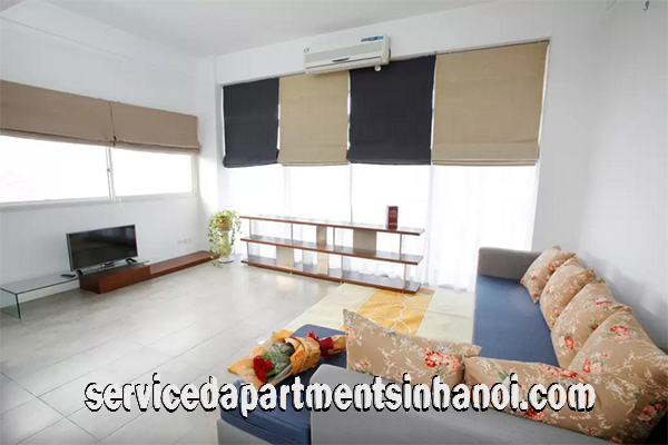 Cho thuê căn hộ dịch vụ 3 phòng ngủ khu vực hồ Trúc Bạch,Ba Đình
