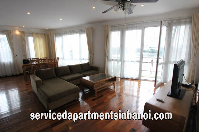 Cho thuê căn hộ dịch vụ 2 phòng ngủ tại đường Xuân Diệu, Tây Hồ, view Hồ Tây