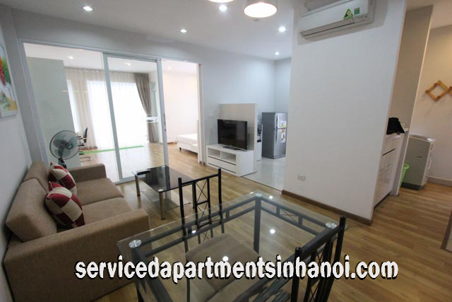Cho thuê căn hộ dịch vụ hiện đại 1 phòng ngủ tại tòa nhà Minori, trung tâm quận Ba Đình