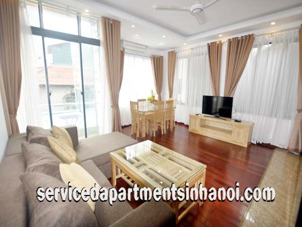 Cho thuê căn hộ dịch vụ 1 phòng ngủ hiện đại, tươi sáng tại Tô Ngọc Vân, Tây Hồ