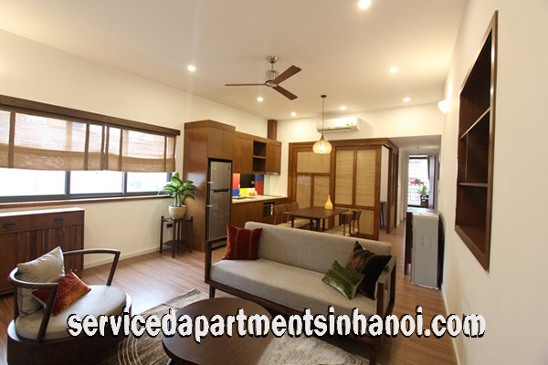 Cho thuê căn hộ 2 phòng ngủ hiện đại, phong cách Nhật Bản gần Vincom