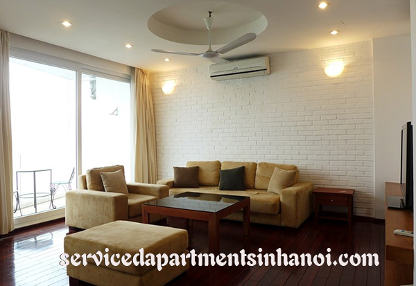 Cho thuê căn hộ dịch vụ 2 phòng ngủ view hồ Tây tại Quảng An