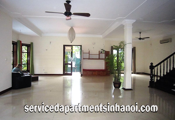Một biệt thự đẹp 5 phòng ngủ cho thuê với một sân lớn ở Tô Ngọc Vân, có hồ bơi 3