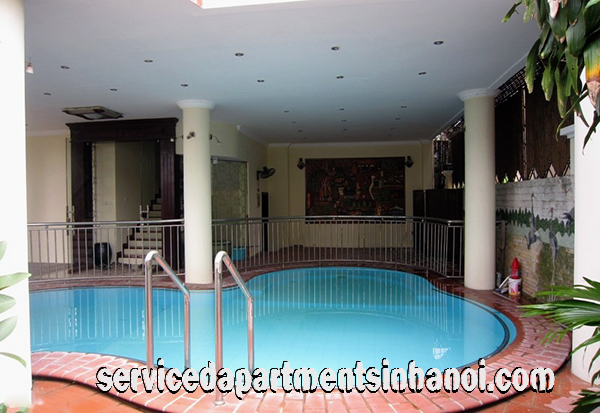 Cho thuê Villa đủ đồ, năm phòng ngủ tại Âu Cơ str, Tây Hồ, có bể bơi tuyệt đẹp 2