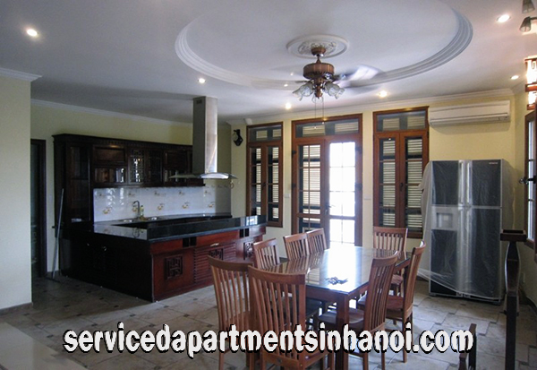 Cho thuê Villa đủ đồ, năm phòng ngủ tại Âu Cơ str, Tây Hồ, có bể bơi tuyệt đẹp 4
