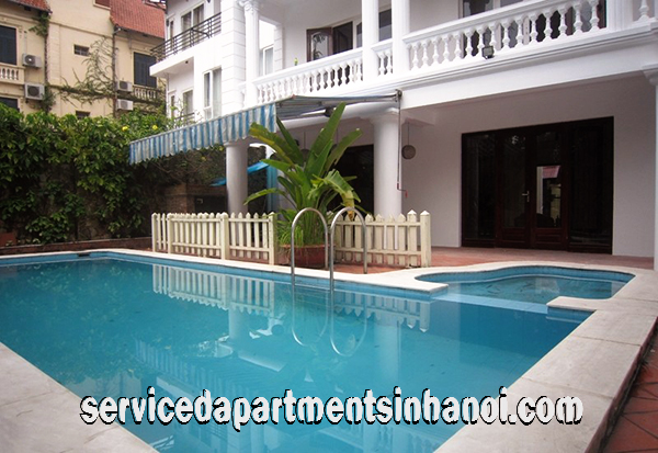 Cho thuê biệt thự đẹp năm phòng ngủ tại phố Tô Ngọc Vân, Tây Hồ, khu vườn đẹp, có hồ bơi 2