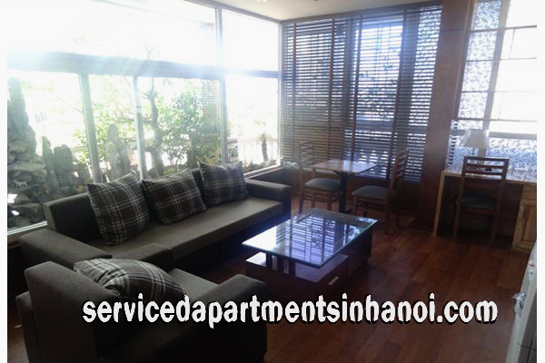 Căn hộ dịch vụ 1 phòng ngủ đẹp gần hồ Hoàng Cầu cho thuê
