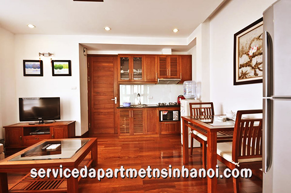 Căn hộ dịch vụ đẹp cho thuê tại Trúc Bạch, sàn gỗ, tiện nghi hiện đại 3
