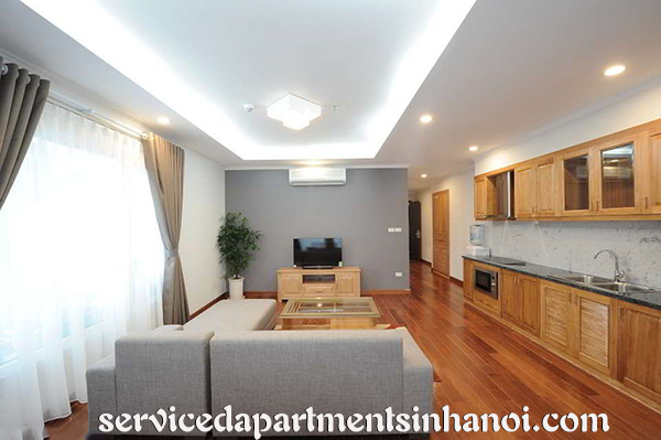 Căn hộ cao cấp 1 phòng ngủ cho thuê tại Đào Tấn, Ba Đình 4