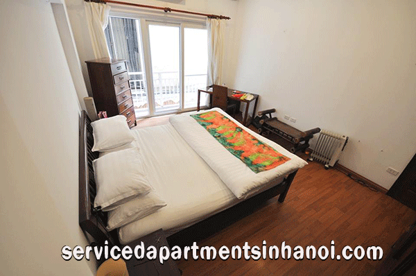 Căn hộ cho thuê hai phòng ngủ tại Trúc Bạch, phòng khách rộng rãi, view hồ 3