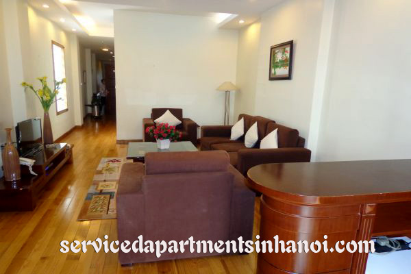Căn hộ dịch vụ cho thuê tại Hoàn Kiếm rộng rãi hai phòng ngủ, các dịch vụ đầy đủ. 2