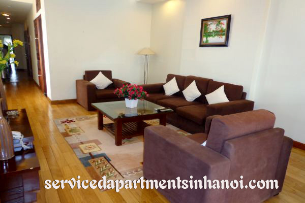 Căn hộ dịch vụ cho thuê tại Hoàn Kiếm rộng rãi hai phòng ngủ, các dịch vụ đầy đủ. 3