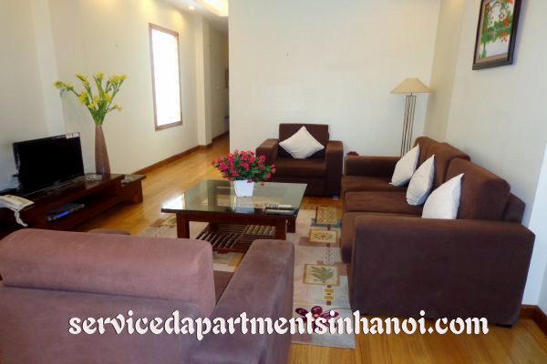 Căn hộ dịch vụ cho thuê tại Hoàn Kiếm rộng rãi hai phòng ngủ, các dịch vụ đầy đủ. 4