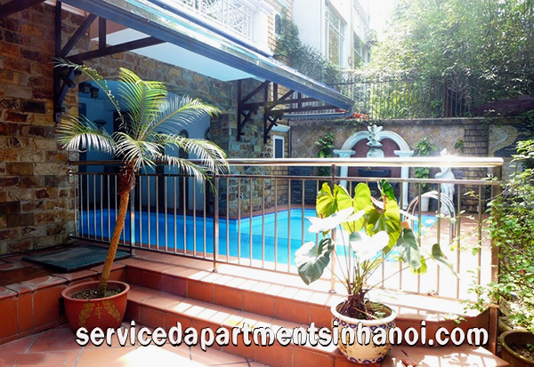 Biệt thự có hồ bơi với khuôn viên vườn đẹp cho thuê tại Tô Ngọc Vân, Hà Nội 4