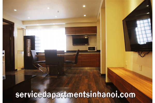 Cho thuê căn hộ dịch vụ hai phòng ngủ ở Hai Bà Trưng, gần Vincom Tower 2