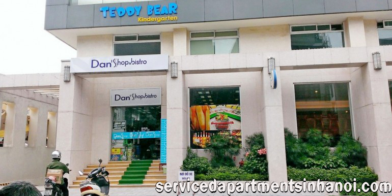 Căn hộ hai phòng ngủ, tiện nghi cho thuê ở Hòa Bình Green, Ba Đình 2