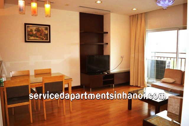 Căn hộ hai phòng ngủ, tiện nghi cho thuê ở Hòa Bình Green, Ba Đình 8
