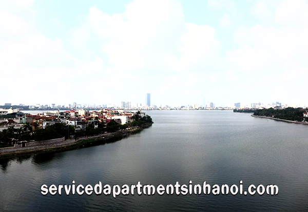 Căn hộ dịch vụ cao cấp cho thuê ở Tây Hồ, căn hộ rất rộng rãi và có view Hồ Tây 1