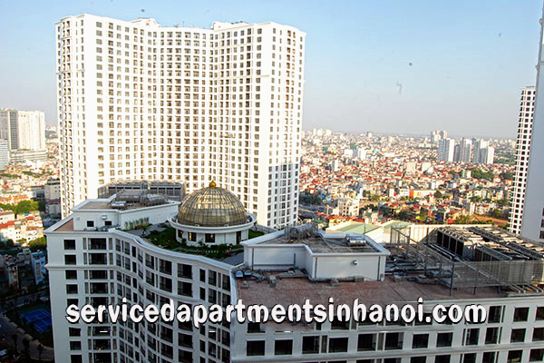 Cho thuê căn hộ hai phòng ngủ nằm trên tầng cao tại Royal City 9