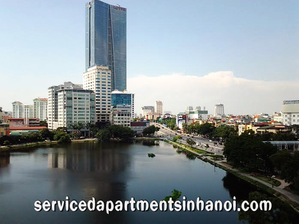 Căn hộ dịch vụ cho thuê tại Ngọc Khánh, Ba Đình view hồ