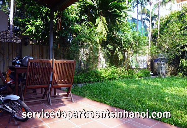 Cho thuê nhà vườn đầy đủ đồ ở đường Đặng Thai Mai, Tây Hồ 1