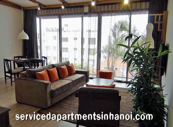 Cho thuê căn hộ dịch vụđẹp bao gồm 2 phòng ngủ tại Kim Mã, Ba Đình