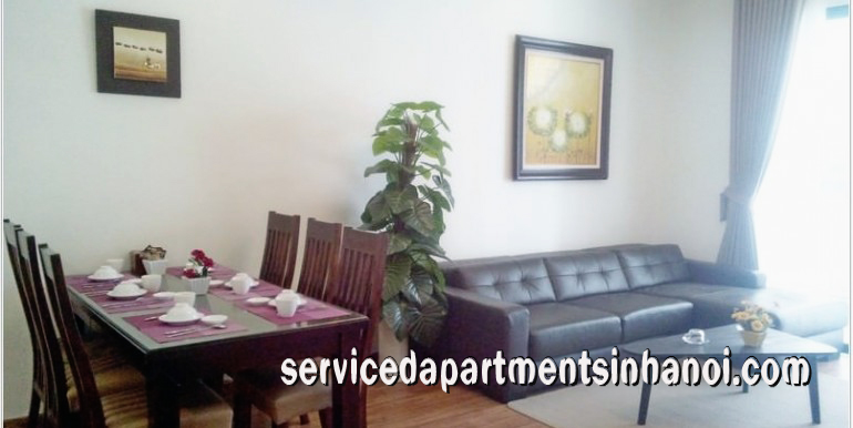 Cho thuê căn hộ rộng rãi, hai phòng ngủ nội thất đầy đủ ở tòa T2, Vinhomes Times City 1