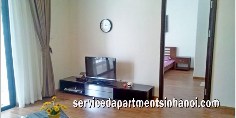 Cho thuê căn hộ rộng rãi, hai phòng ngủ nội thất đầy đủ ở tòa T2, Vinhomes Times City 3