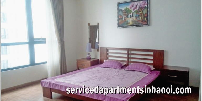 Cho thuê căn hộ rộng rãi, hai phòng ngủ nội thất đầy đủ ở tòa T2, Vinhomes Times City 5