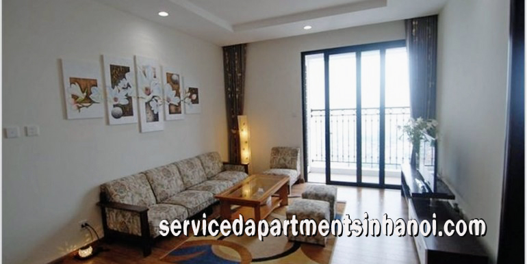 Cho thuê căn hộ 2 phòng ngủ, nội thất đầy đủ ở T18 Building, Vinhomes Times City 9