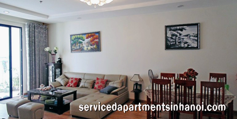 Cho thuê căn hộ hai phòng ngủ tại Times City, Hai Bà Trưng, Phòng khách rộng rãi 3