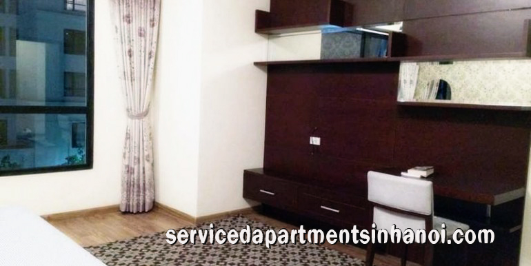 Căn hộ hai phòng ngủ, nội thất đầy đủ cho thuê tại T6 Tower, Vinhomes Times City 9
