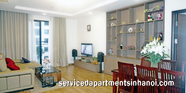 Cho thuê căn hộ tầng trung, gồm 2 phòng ngủ, hướng Nam tại Times City 6