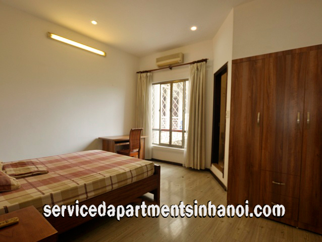 Căn hộ dịch vụ mới tân trang cho thuê tại Trần Phú, Ba Đình, có ban công 6
