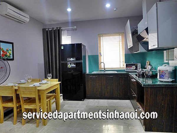 Căn hộ dịch vụ 3 phòng ngủ, tiện nghi đẹp cho thuê tại trung tâm quận Tây Hồ 3