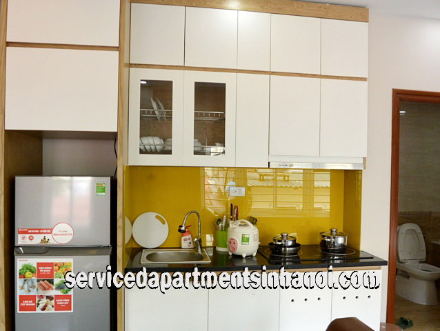 Cho thuê căn hộ dịch vụ đẹp, 1 phòng ngủ tại Đội Cấn, Ba Đình 4