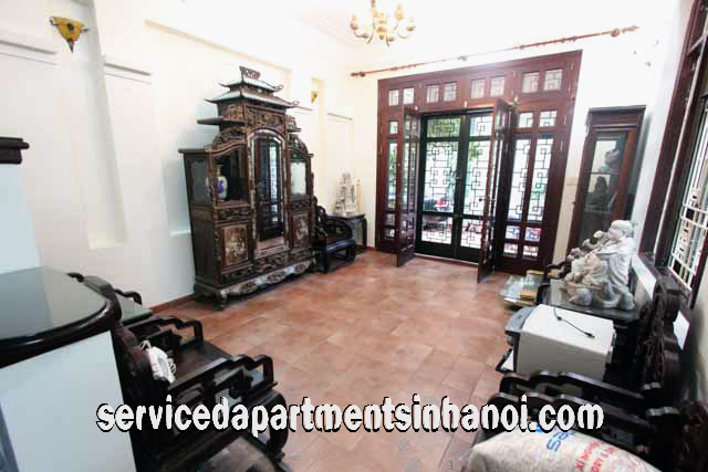 Cho thuê nhà riêng 5 phòng ngủ, nội thất đầy đủ tại Đội Cấn, Ba Đình 4