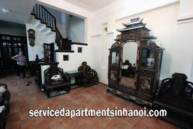 Cho thuê nhà riêng 5 phòng ngủ, nội thất đầy đủ tại Đội Cấn, Ba Đình 5