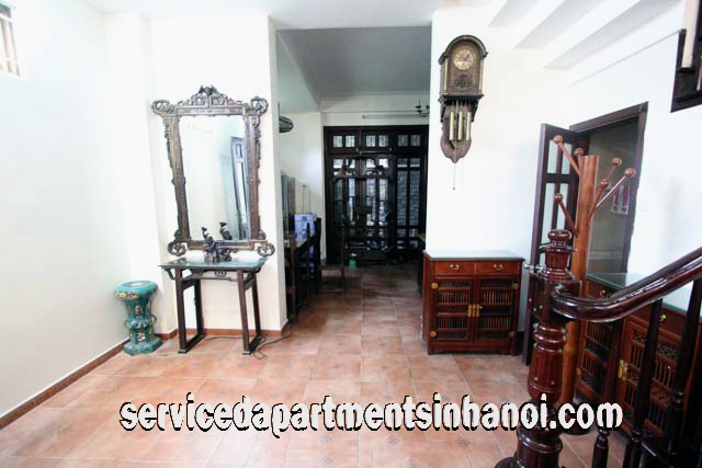 Cho thuê nhà riêng 5 phòng ngủ, nội thất đầy đủ tại Đội Cấn, Ba Đình 1
