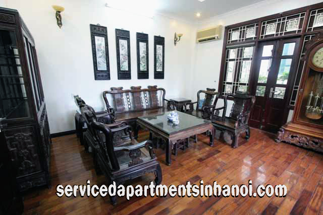 Cho thuê nhà riêng 5 phòng ngủ, nội thất đầy đủ tại Đội Cấn, Ba Đình 5