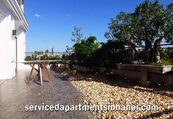 Căn hộ dịch vụ tại Âu Cơ, Tây Hồ cho thuê có view hồ 3