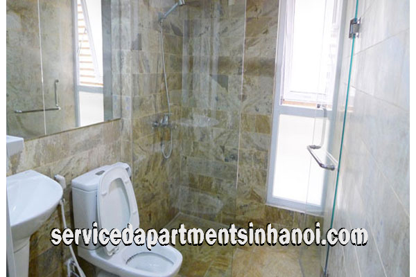 Cho thuê căn hộ dịch vụ 1 phòng ngủ nhiều ánh sáng tự nhiên phố gần Lotte 1