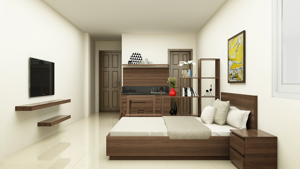 Cho thuê căn hộ studio gần Hoàng Quốc Việt, Ba Đình