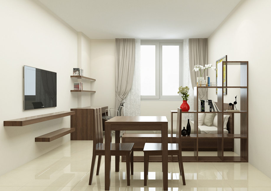 Cho thuê căn hộ studio gần Hoàng Quốc Việt, Ba Đình 1