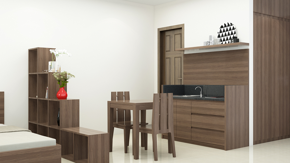 Cho thuê căn hộ studio gần Hoàng Quốc Việt, Ba Đình 2